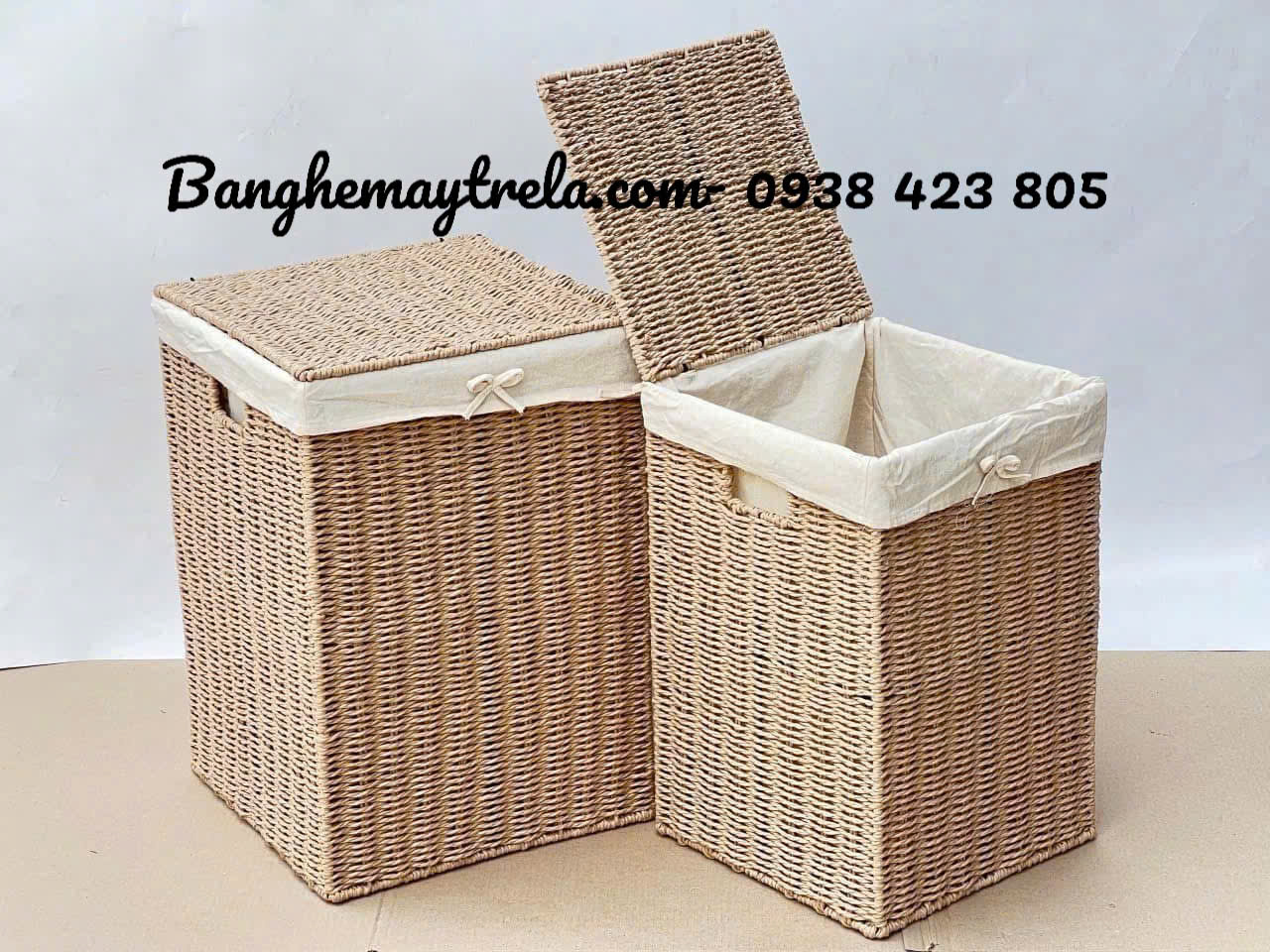 Giỏ mây tre đan để đồ